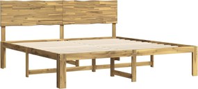 vidaXL Διπλό Κρεβάτι με Κεφαλάρι ROSTOCK Λευκό 200 x 200 cm