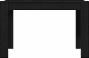 vidaXL Τραπεζαρία Μαύρο Δρυς 120 x 60 x 76 εκ. από Επεξεργασμένο Ξύλο