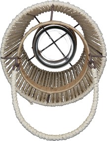 Φανάρι ArteLibre Καφέ Μέταλλο/Χαρτί 28cm