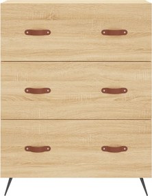 vidaXL Ντουλάπι Sonoma δρυς 69,5 x 34 x 180 εκ. από Επεξεργασμένο Ξύλο