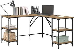 vidaXL Γραφείο Artisan Oak Επεξεργασμένο ξύλο 139 x 139 x 75 εκ.