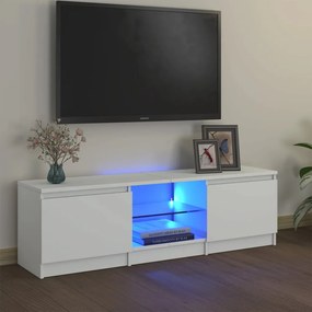 vidaXL Έπιπλο Τηλεόρασης με LED Λευκό 120 x 30 x 35,5 εκ.