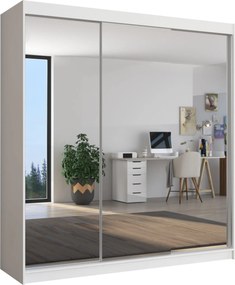 Ντουλάπα Poros 200 συρόμενη-Leuko