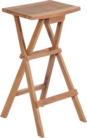 vidaXL Σκαμπό Μπαρ Πτυσσόμενα 4 τεμ. από Μασίφ Ξύλο Teak
