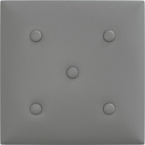 vidaXL Κεφαλάρι Τοίχου 12 pcs Γκρι 30 x 30 cm Τεχνητό Δέρμα