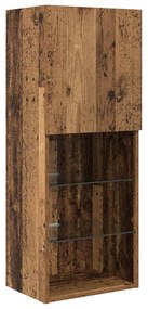 Μονάδες Τοίχου ΤV με LED 5 pcs Παλιό Ξύλο Επεξεργασμένο ξύλο