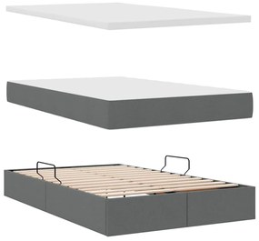 vidaXL Κρεβάτι με αποθηκευτικό χώρο και στρώμα με στρώμα 120 x 200 cm