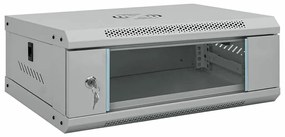 vidaXL Ντουλάπα δικτύου με αποθήκευση Γκρι 53 x 35 x 21 εκ Ατσάλι