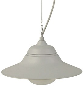 Φωτιστικό Οροφής Εξωτερικού Χώρου JULIE1PG Φ34cm 1xE27 IP44 Grey Aca Steel,Glass