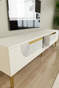 Stewehome Έπιπλο τηλεόρασης με ντουλάπι μοντέρνου στυλ 150x30x41 cm