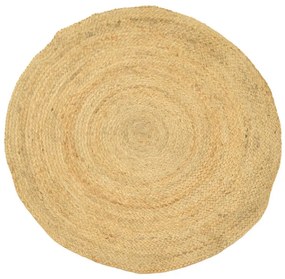 Χαλί Solon Inart φυσικό γιούτα 120x120x1εκ Υλικό: JUTE 100%  302-000013