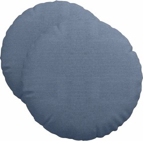 vidaXL Μαξιλάρια καθισμάτων 2 pcs Μπλε Ø50 x 19 εκ
