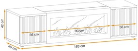 Swap XIX Σύνθεση Καφέ δρυς 280x180x40