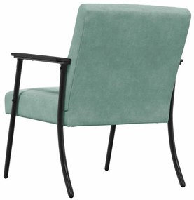 vidaXL Πολυθρόνα Θαλασσί 59 x 75 x 78 εκ Βελούδο