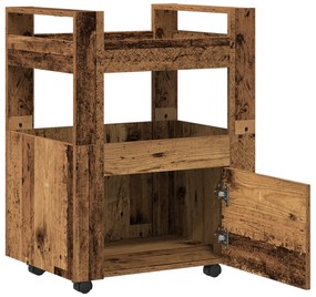 vidaXL Καρότσι Κουζίνας Παλιού Ξύλου 60x45x80 εκ. Επεξεργασμένο Ξύλο
