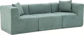 Τριθέσιος Καναπές Πράσινο RAKS 85x245x70