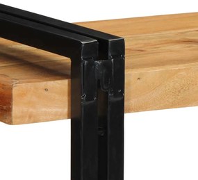 Ράφι τοίχου 90x33x45 cm μασίφ ξύλο ακακίας - Καφέ