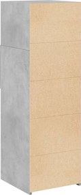 vidaXL Ντουλάπι Γκρι Σκυρ. 40x42,5x124 εκ. από Επεξεργασμένο Ξύλο