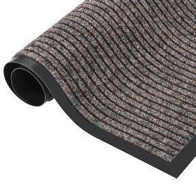 vidaXL Πατάκι Εισόδου Ριγέ Μπεζ 60 x 80 εκ.