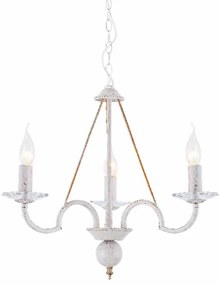 Φωτιστικό Οροφής Τρίφωτο Aca Geisha DL9363PWG White/Antique Gold