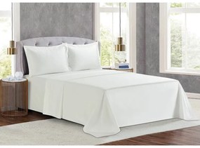 Σετ σεντόνια Βαμβακοσατέν Υπέρδιπλα 245x270 Monaco White 000000002455