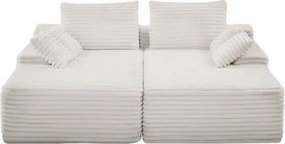 VEVOR Oversized Double Chaise Lounge 82.7-Inch Corduroy Loveseat Sofa Beige