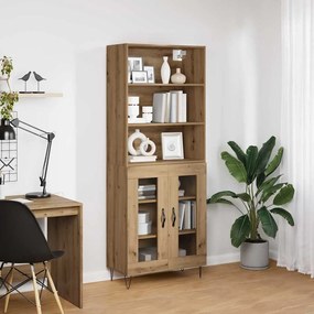 vidaXL Highboard 2 pcs Artisan Oak Επεξεργασμένο ξύλο