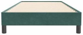 vidaXL Box Spring κρεβάτι χωρίς στρώμα σκούρο πράσινο 100x220cm