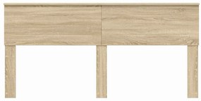 vidaXL Κεφαλάρι Δρύς Sonoma 180 cm Επεξεργασμένο ξύλο