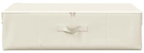 vidaXL Κουτί Αποθήκευσης Κρεμ 70 x 40 x 18 εκ. Υφασμάτινο