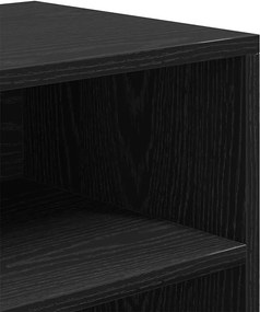 vidaXL Βιβλιοθήκη Μαύρο 60x30x71,5 εκ. από Επεξεργασμένο Ξύλο