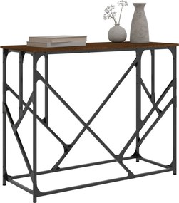 vidaXL Τραπέζι Κονσόλα Καφέ Δρυς 100x40x80 εκ. Επεξεργασμένο Ξύλο