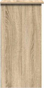 vidaXL Γραφείο με Ράφια Sonoma Δρυς 110x45x157 εκ. από Μοριοσανίδα