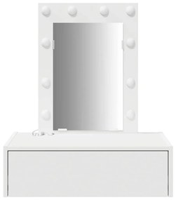 vidaXL Τραπέζι περιποίησης Λευκό 60 x 40 x 70 εκ. Επεξεργασμένο ξύλο