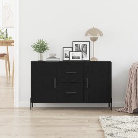 vidaXL Μπουφές Μαύρο Δρυς 100x36x60 εκ Συγκροτημένο Ξύλο