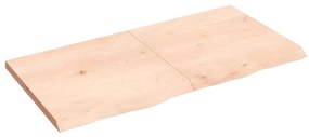 vidaXL Επιφάνεια Τραπεζιού 120x60x(2-4)εκ Ακατέργαστο Μασίφ Ξύλο Δρυός