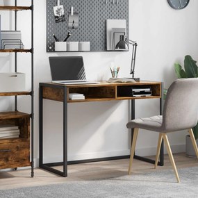 vidaXL Γραφείο Καπνιστό Δρύς 100 x 50 x 75 cm Επεξεργασμένο ξύλο
