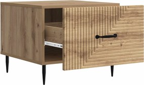 vidaXL Τραπεζάκι σαλονιού Artisan Δρυς 49 x 50 x 40 εκ