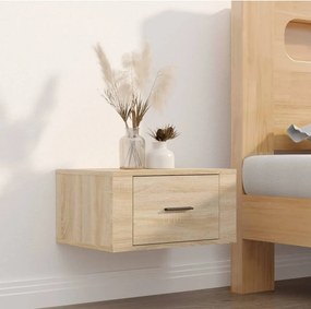 vidaXL Κομοδίνα Επιτοίχια 2 τεμ. Sonoma Δρυς 50x36x25 εκ.