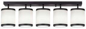 Φωτιστικό Οροφής - Πλαφονιέρα Way 942FLG1640 84x20x21cm 5xE27 40W Black-White Opviq
