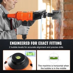 VEVOR Diamond Core Drill Machine Handheld Concrete Core Drill Rig 4in Bit 1500W