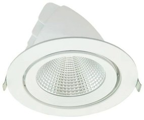 Σποτ Χωνευτό Lino3040 30W 4000K 2480lm White Aca Round Αλουμίνιο