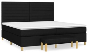 ΚΡΕΒΑΤΙ BOXSPRING ΜΕ ΣΤΡΩΜΑ ΜΑΥΡΟ 200X200 ΕΚ. ΥΦΑΣΜΑΤΙΝΟ 3137263