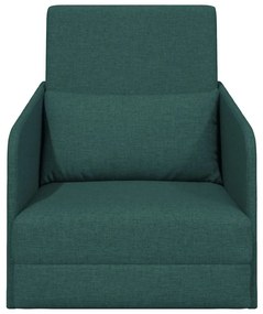 vidaXL Κρεβάτι καναπές Σκούρο πράσινο 65 x 80 x 83 εκ. ύφασμα
