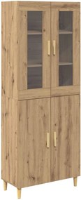 vidaXL Highboard Artisan Oak 69,5 x 34 x 180 εκ.