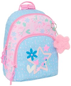 Σακίδιο BlackFit8 Smile Ροζ Ανοιχτό Μπλε 25 x 30 x 13 cm Mini