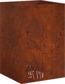 vidaXL Γλάστρα Κήπου 2 τμχ. Σκ rusty 50 x 50 x 75 cm