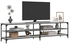 vidaXL Έπιπλο Τηλεόρασης Γκρι Sonoma 200x30x50 εκ. Επεξ. Ξύλο