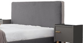Επενδυμένο Κρεβάτι Ritz-Gkri-110 x 200-Χωρίς μηχανισμό ανύψωσης