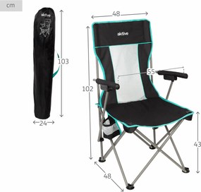 πτυσσόμενη καρέκλα Aktive 48 X 102 X 48 CM (x2)